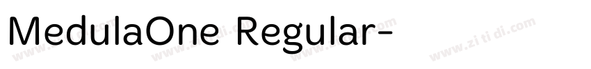 MedulaOne Regular字体转换